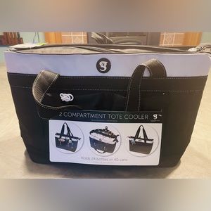 Geokobrand 2 Compartment Tote Cooler
Black/White
